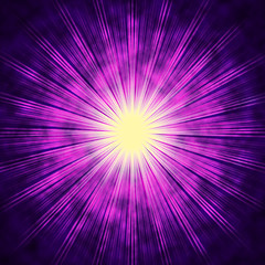 Image showing Purple Sun Background Means Bright Radiating Star\r