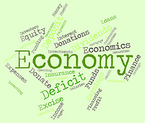 Image showing Economy Word Indicates Macro Economics And Economies