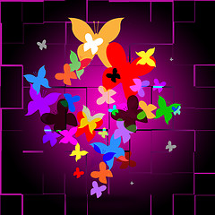 Image showing Summer Butterflies Indicates Animals Butterfly And Creature