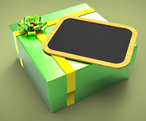 Image showing Gift Tag Means Empty Space And Copy