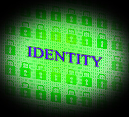 Image showing Online Identity Represents World Wide Web And Branding