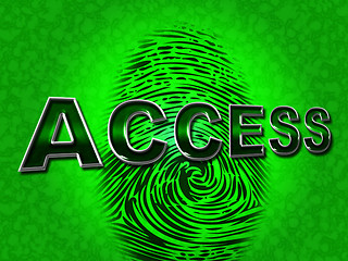 Image showing Access Security Means Unauthorized Entry And Permission