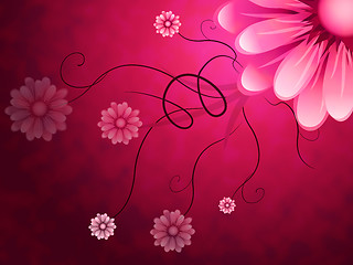 Image showing Flowers Background Shows Garden Growing And Nature\r