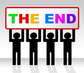 Image showing The End Represents Final Finale And Conclusion