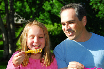 Image showing Family summer laughing