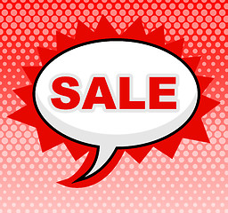 Image showing Sale Sign Means Display Save And Promotional