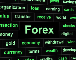 Image showing Currency Forex Shows Exchange Rate And Foreign