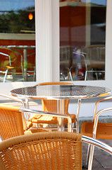 Image showing Cafe patio