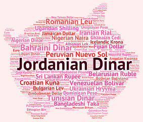 Image showing Jordanian Dinar Indicates Currency Exchange And Coin