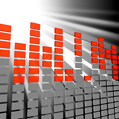 Image showing Music Equaliser Shows Sound Track And Acoustic