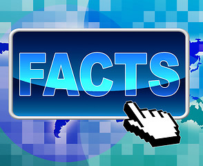 Image showing Facts Button Shows World Wide Web And Answers