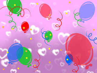 Image showing Background Celebrate Represents Cheerful Fun And Template