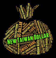 Image showing New Taiwan Dollar Shows Foreign Exchange And Coin