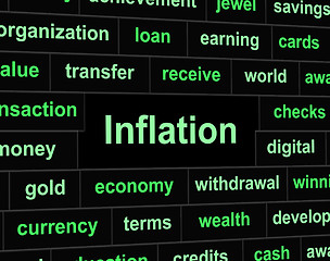 Image showing Finance Inflation Means Investment Growing And Earnings