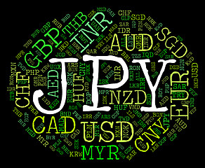 Image showing Jpy Currency Shows Japan Yen And Broker