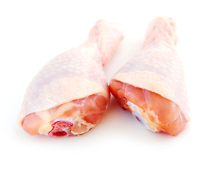 Image showing Raw chicken drumsticks