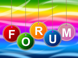 Image showing Forums Forum Means Social Media And Website