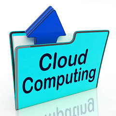 Image showing Cloud Computing Means Network Server And Business