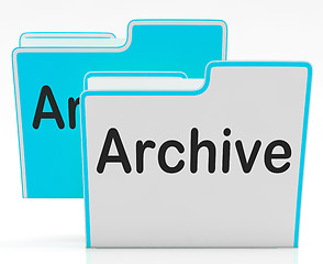 Image showing Files Archive Shows Library Storage And Archives