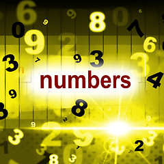 Image showing Mathematics Numbers Shows One Two Three And Calculate