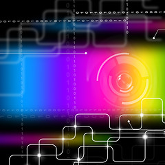 Image showing Background Colorful Indicates High Tech And Backdrop