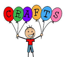 Image showing Crafts Balloons Indicates Bunch Male And Designing