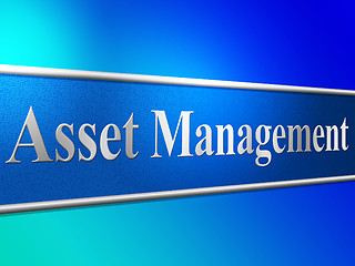 Image showing Asset Management Means Business Assets And Administration