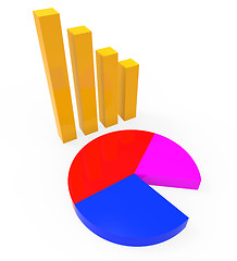 Image showing Graph Report Shows Graphs Charts And Infochart