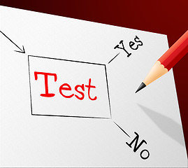 Image showing Test Choice Represents Questions And Answers And Quiz