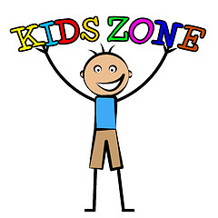 Image showing Kids Zone Shows Free Time And Child