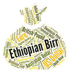 Image showing Ethiopian Birr Means Worldwide Trading And Coin