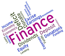 Image showing Finance Word Means Financial Trading And Profit