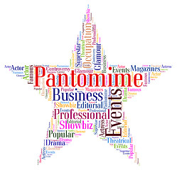 Image showing Pantomime Star Represents Stage Theaters And Dramas
