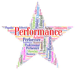 Image showing Performance Star Means Theatrical Theaters And Entertainment