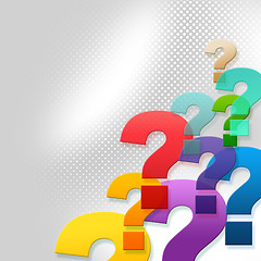 Image showing Question Marks Represents Frequently Asked Questions And Answer