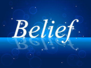 Image showing Believe Word Represents Belive In Yourself And Confidence