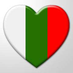 Image showing Heart Bulgaria Means Valentine Day And Affection