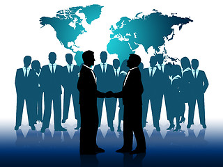 Image showing Business People Indicates Work Together And Businesspeople