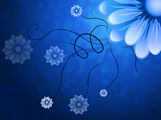 Image showing Flowers Background Shows Blossoms Petals And Garden\r