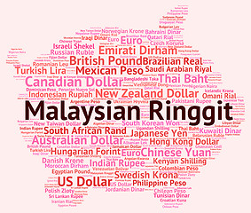 Image showing Malaysian Ringgit Shows Foreign Currency And Forex