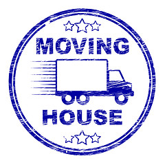Image showing Moving House Shows Buy New Home And Bungalow