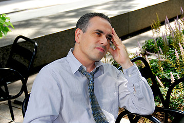 Image showing Businessman stressed