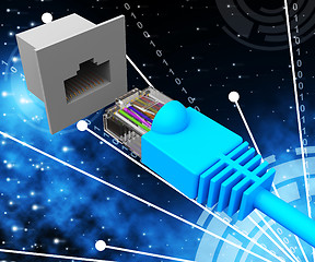 Image showing World Wide Connection Shows Global Communications And Web