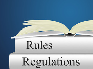 Image showing Regulations Rules Represents Protocol Guidance And Regulated