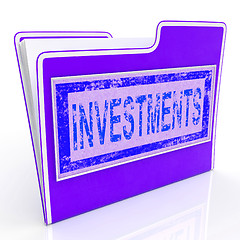 Image showing File Investments Shows Investing Investor And Invested