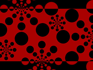 Image showing Dots Background Shows Big And Small Circles\r