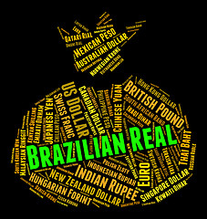 Image showing Brazilian Real Indicates Forex Trading And Broker