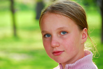 Image showing Girl portrait outside