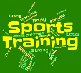 Image showing Sports Training Means Getting Fit And Exercise