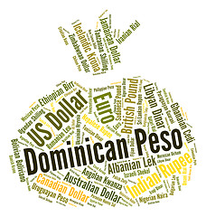 Image showing Dominican Peso Represents Currency Exchange And Coin